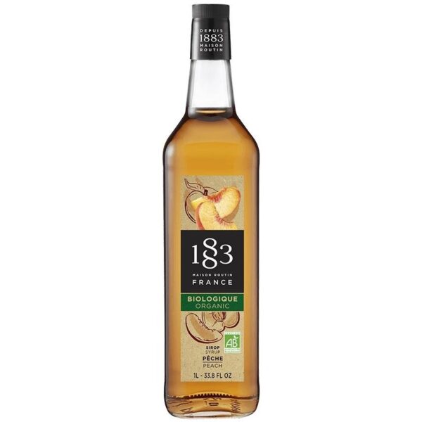 1883 Organic Peach Syrup